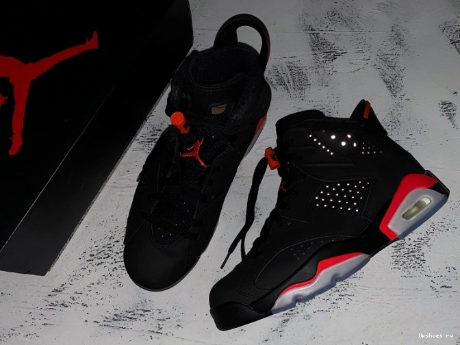 384664-060 BLACK OG JORDAN 2019 AIR 6 INFRARED RETRO 1121